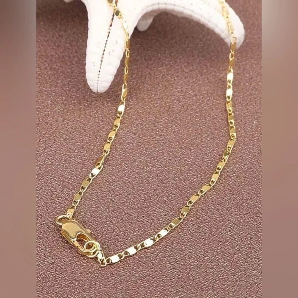 14K Gold Italian 2MM Flat Chain - 20” - Picture 5 of 5